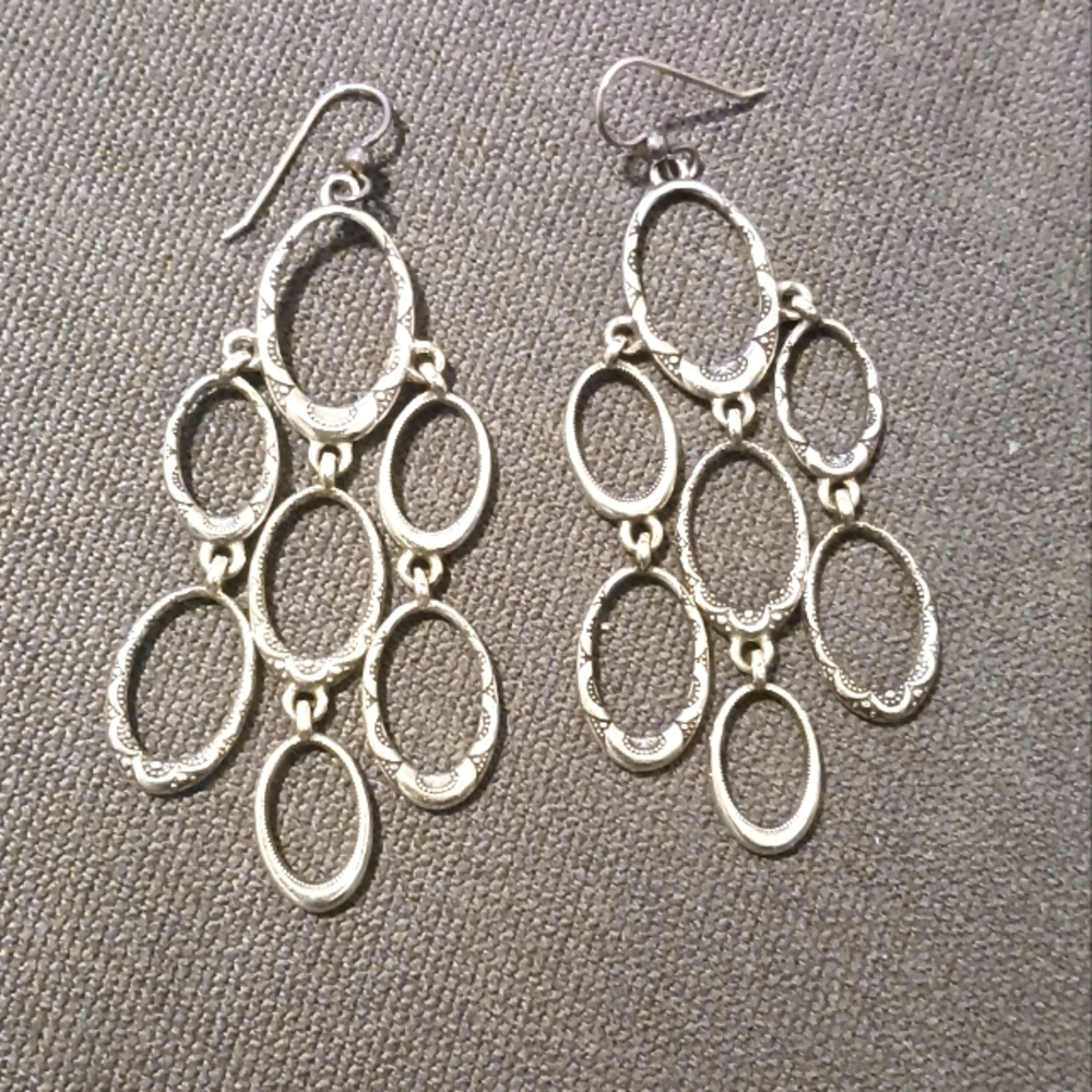 Brighton Silver Chandelier Earrings